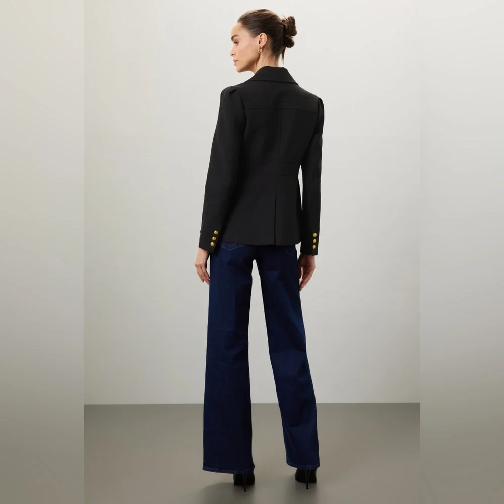 A.L.C. Black Blazer with Gold Accents - Picture 4 of 8